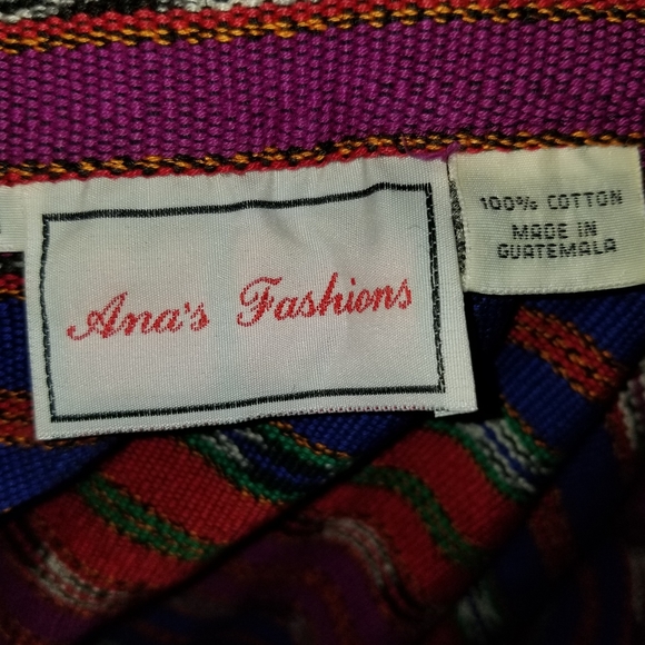Vintage huipil wrap skirt by Ana's Fashions M - Picture 6 of 6